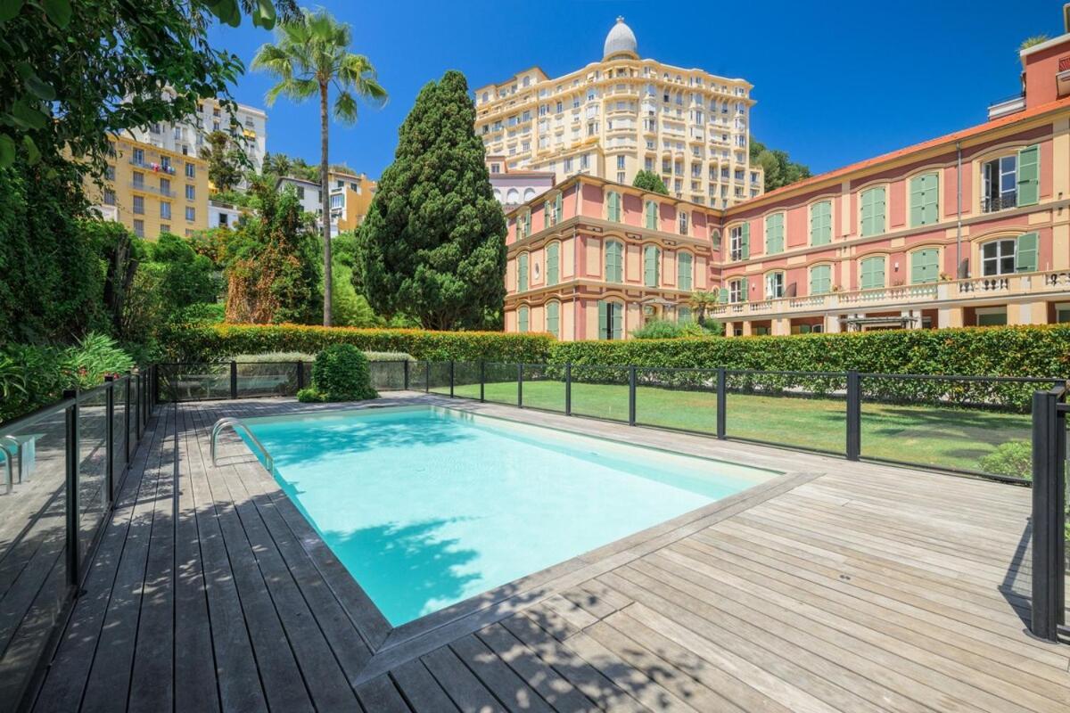 Ferienwohnung Le Coq Wagner - Parking - Air Conditioning - Pool Menton Exterior foto