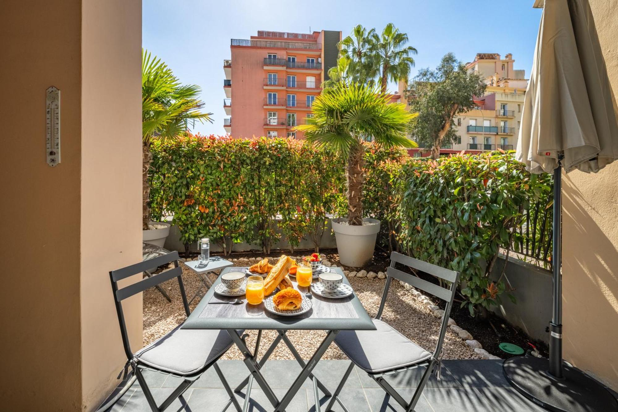 Ferienwohnung Le Coq Wagner - Parking - Air Conditioning - Pool Menton Exterior foto